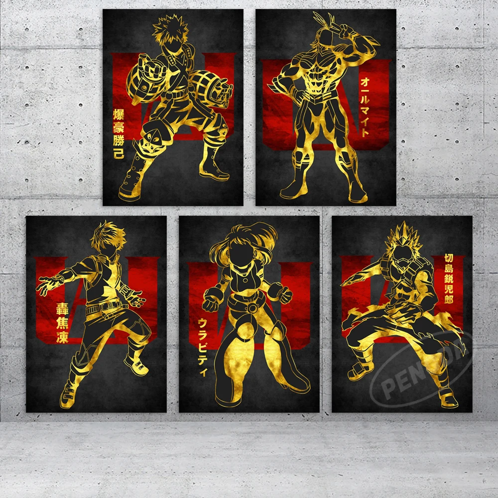

Canvas My Hero Academia HD Prints Todoroki Shoto Painting Wall Artwork Poster Modern Home Modular Anime Pictures Room Decoration