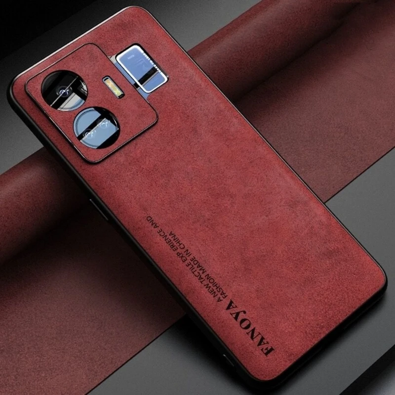 Luxury Leather Shockproof Bumper Phone Case with Camera Protection