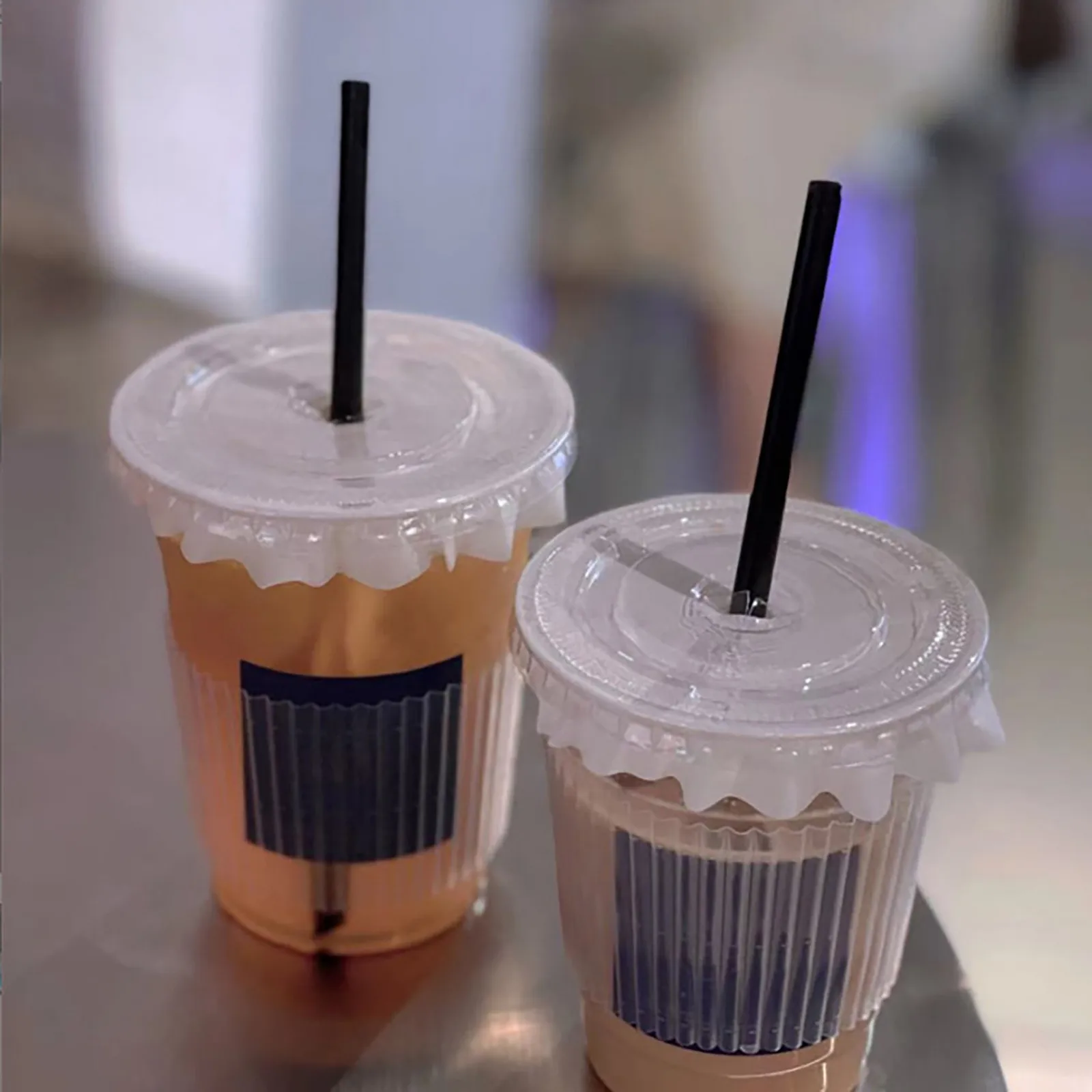 Glass Bottle Reusable Plastic Drinking Supplies Sustainable & Reusable Ideal For Cocktails & Drinks Black In Premium Pp