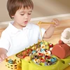 Toddler Montessori Toy Fishing Whac A Mole Pull Carrot Feeding 4-In-1 Multifunctional Music Toy Learning Educational Baby Gift 4