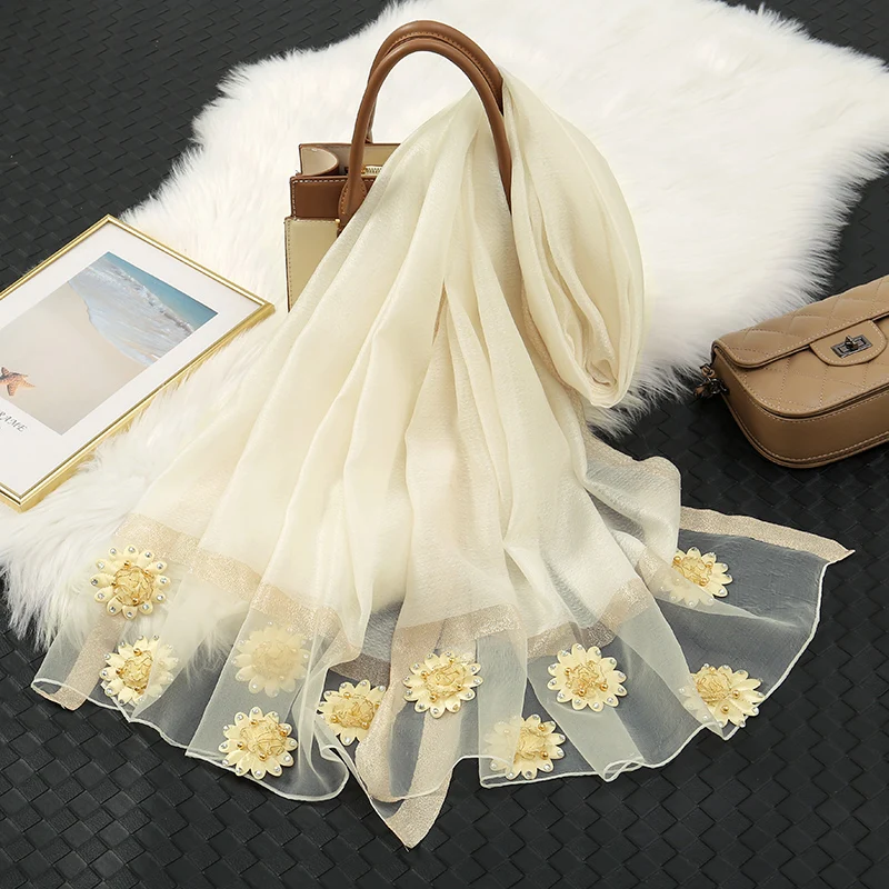 Рисунок 2 - Женский однотонный шарф из органзы