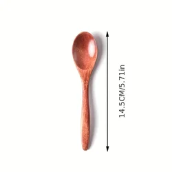 Set of 6 Elegant Wooden Tea and Coffee Stirrer Spoons (1PCS)
