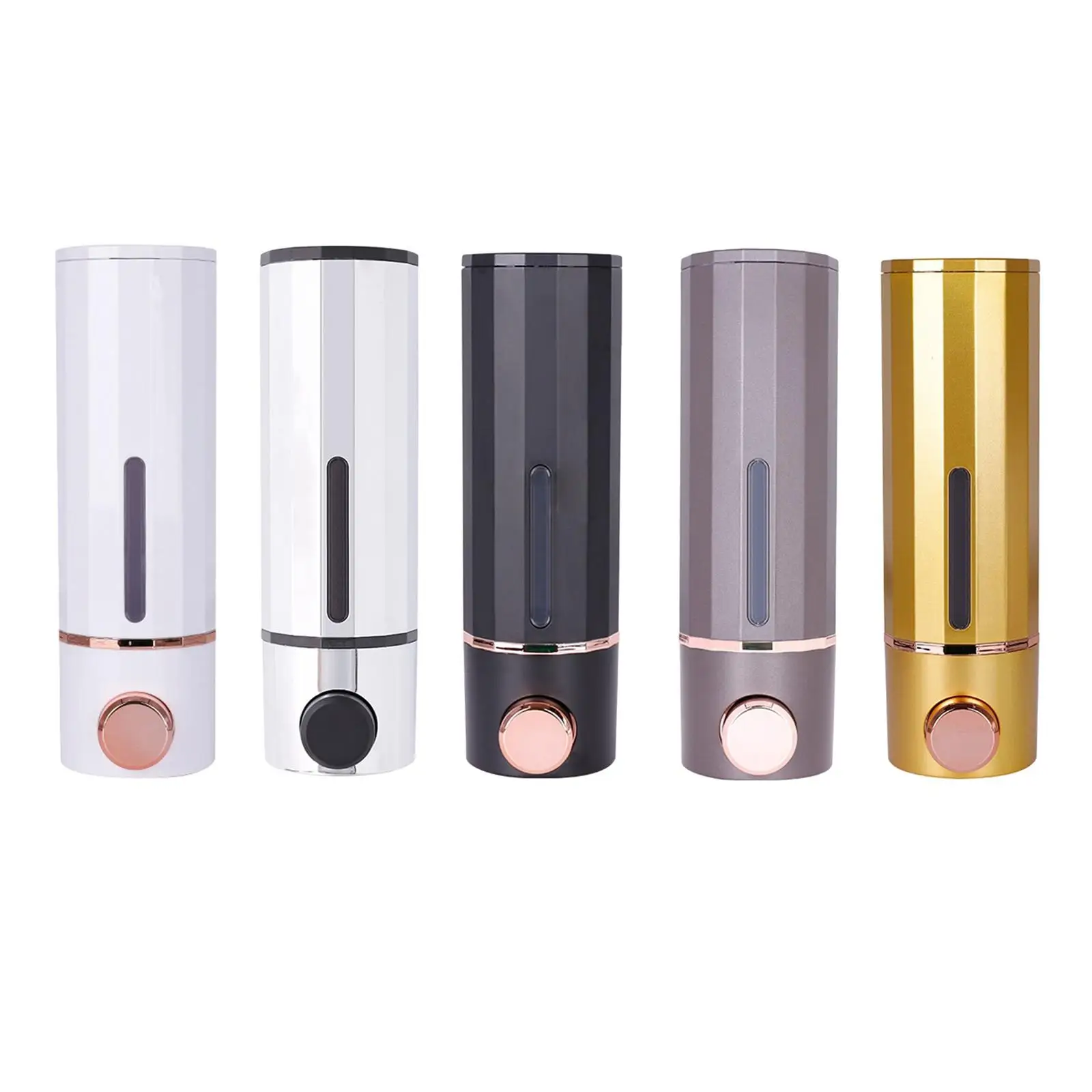

Soap Dispenser Wall Mounted 300ml Waterproof Refillable Stylish Shampoos