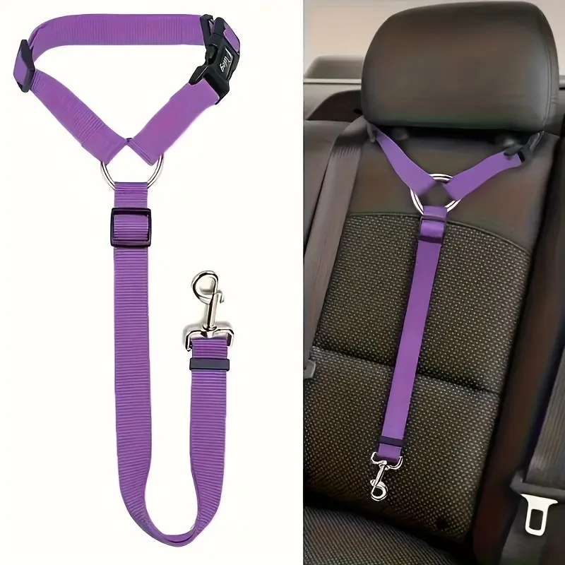 Dog Seat Belt Pet Car Tether Safety Leash For Dogs In Vehicles Car