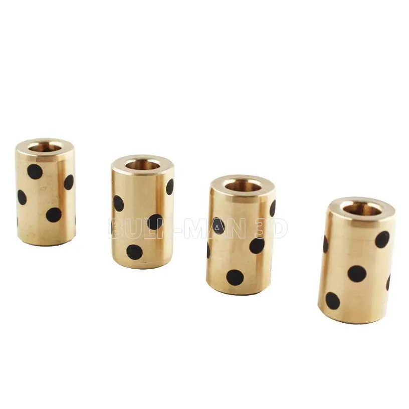 8mm Brass Self Lubricating Copper Sleeve Oil Free Bushing Brass Bushing Bearing 8x11x30mm 8x12x30mm 8x15x17mm 8x15x24mm image 3