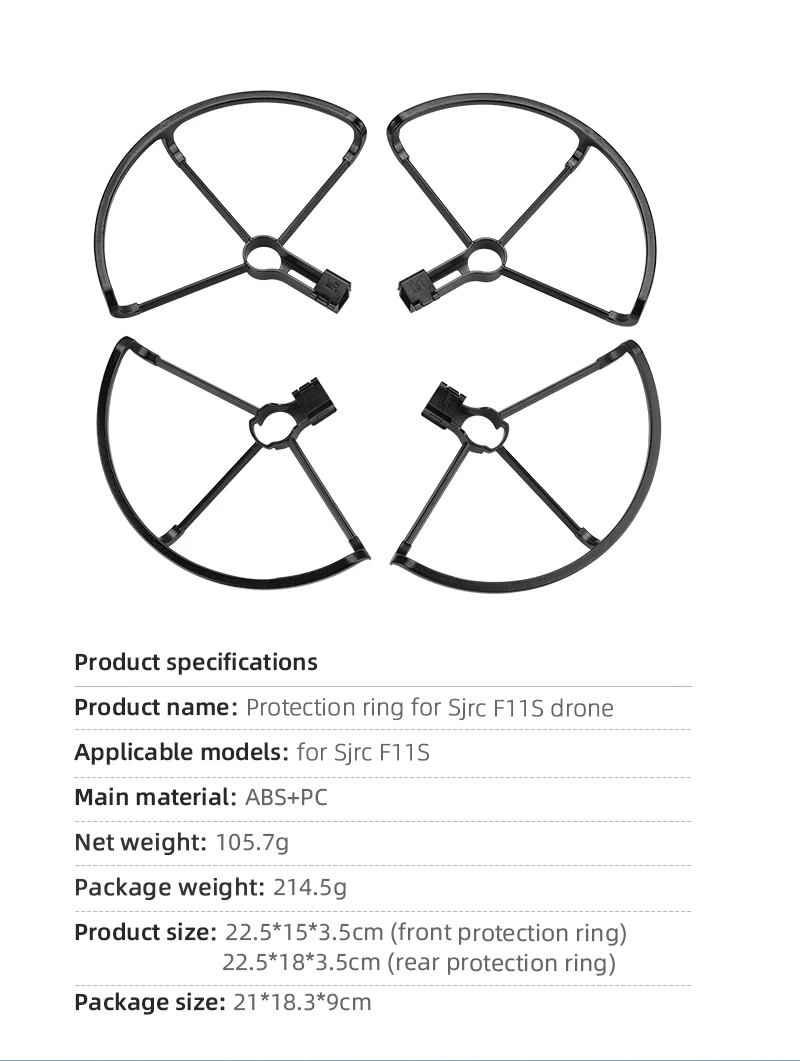 Description Picture 3 of itemSJRC F11S 4K Pro Drone Propeller Protector F11 4K Drones Landing Gear Parking Apron Pad Accessories Yagi Drone Antenna Blades