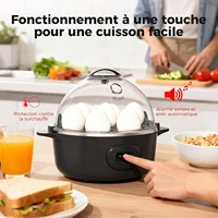 Cuiseur à œufs, capacité 7 œufs, pour œufs durs, mollets et bouillis 3
