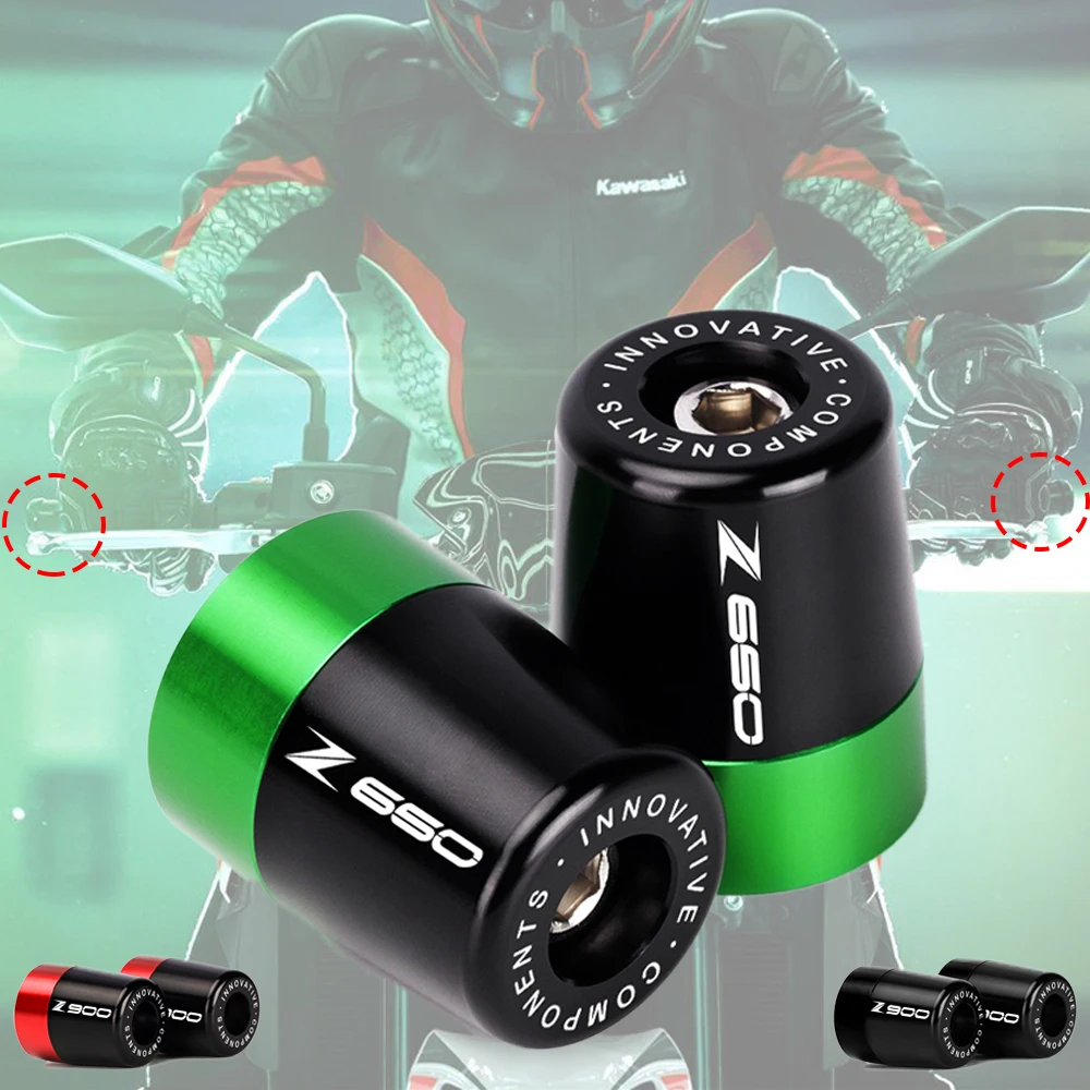 M10 Bouchons De Vis De Rétroviseur De Moto Accessoires Pour Kawasaki Z900 RS Z750 Z650 Z800 Z1000 SX Z400 Z250 Z500 Couvercle De Trou De Miroir In CNC Aluminium (vert