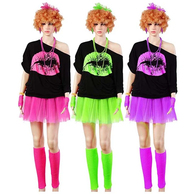 Women Cosplay 1980s Theme Retro Party 80S Party Costume Halloween Costume  Disfraz Mujer Sexy Costume Women Anime Clothes - AliExpress