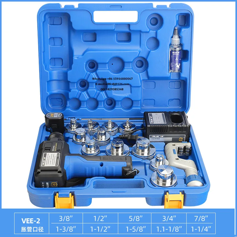 VEE-2 Fully Automatic Expander Electric Copper Tube Flare Expander Air Conditioner with Lithium Battery 6