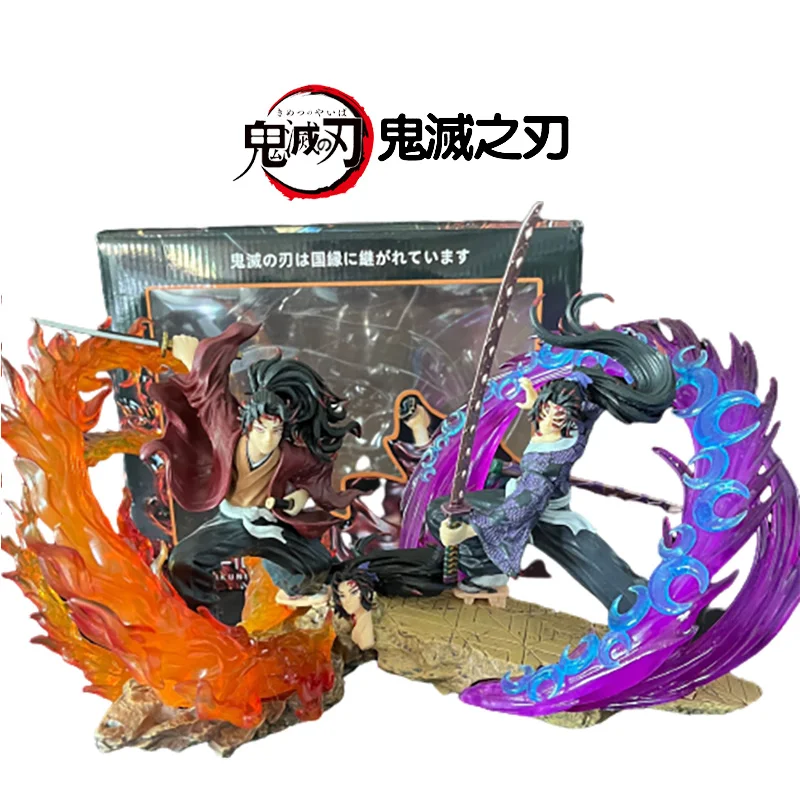 

2023 New Demon Slayer Anime Guild Wars Kokushibo/tsugikuni Yoriichi Classic Scene Model Glowing Children's Toy Birthday Gift