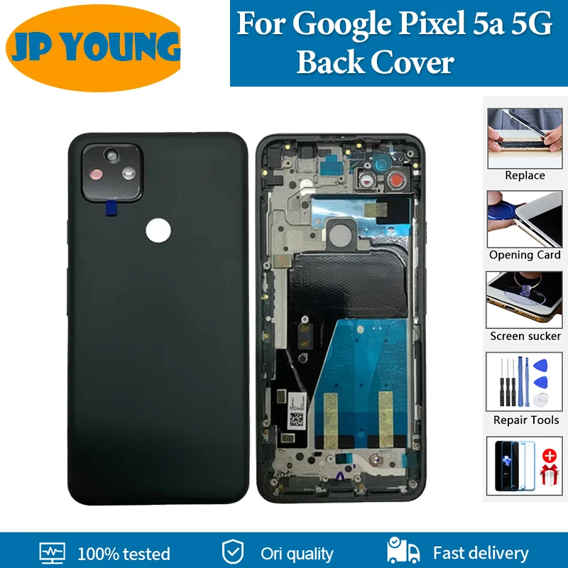 

Оригинальная задняя крышка для Google Pixel 5a 5G задняя крышка батарейного отсека задняя крышка для Pixel 5a G1F8F G4S1M запасные части