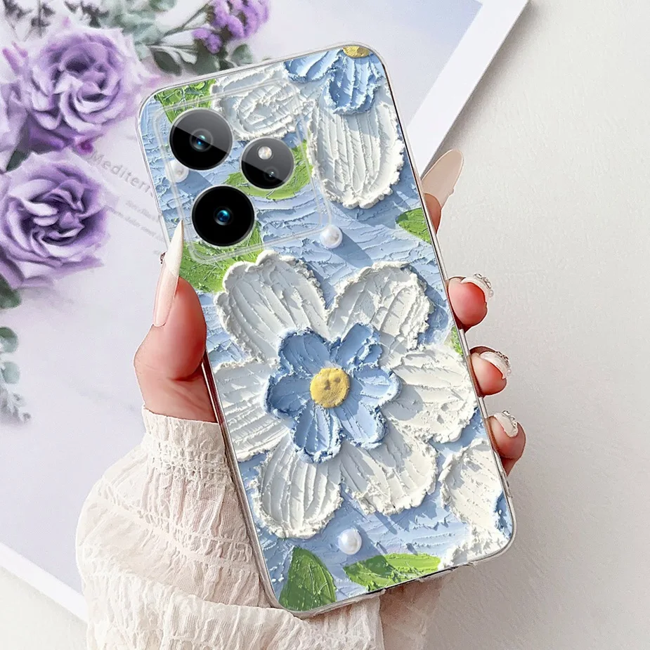 Luxury Painted Soft Silicone Phone Case - Stylish Protective Cover and s Bag