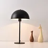 Modern Metal Mushroom Table Lamp for Bedroom Bedside Study Room Creative Iron LED Desk Light Minimalist Home Decoration Fixtures 1