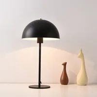 Modern Metal Mushroom Table Lamp for Bedroom Bedside Study Room Creative Iron LED Desk Light Minimalist Home Decoration Fixtures 1
