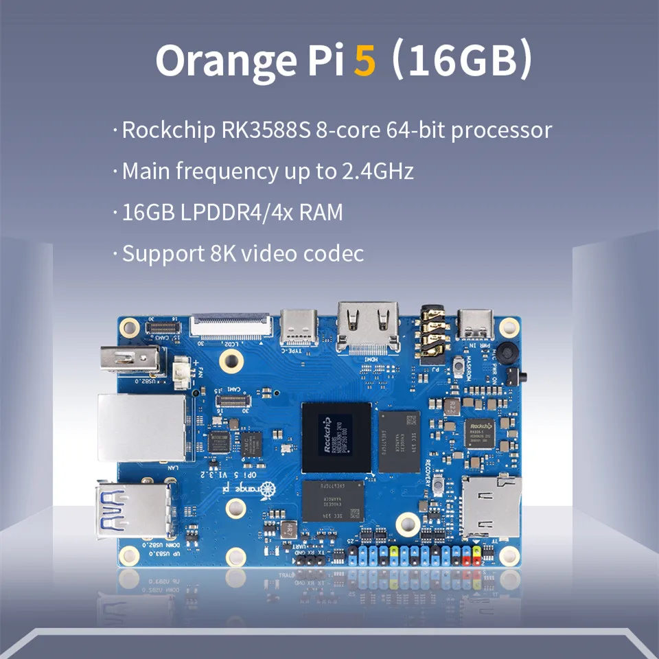   5 16GB RAM ̱  ǻ, RK3588S PCIE , ܺ  + BT SSD, 8K   5  , ȵ̵ 