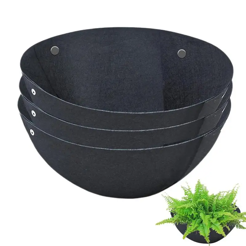 

Fabric Planter Basket Liner 3pcs Fabric Non-Woven Flower Basket Liner Planter Replacement Liners For Indoor Outdoor Plants