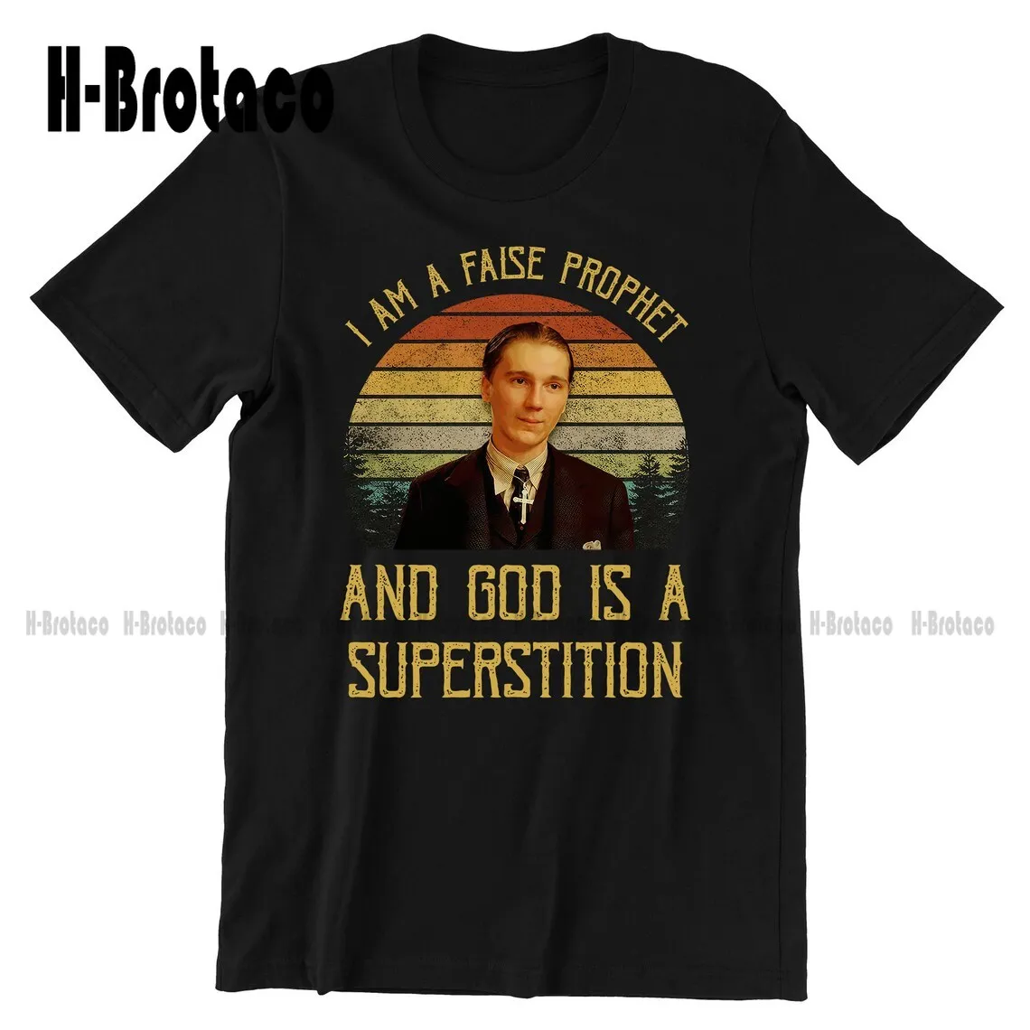 Футболка унисекс с надписью пол дано, «Я ложный Пророк и Бог-суеверность»