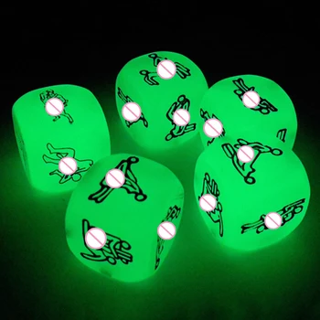 12&6 Sides Exotic Toys  Luminous Sex Dice Toys for Couples Adults Games Romance Love Hunour Flirting Erotic Adult 18 Sexy Shop 4
