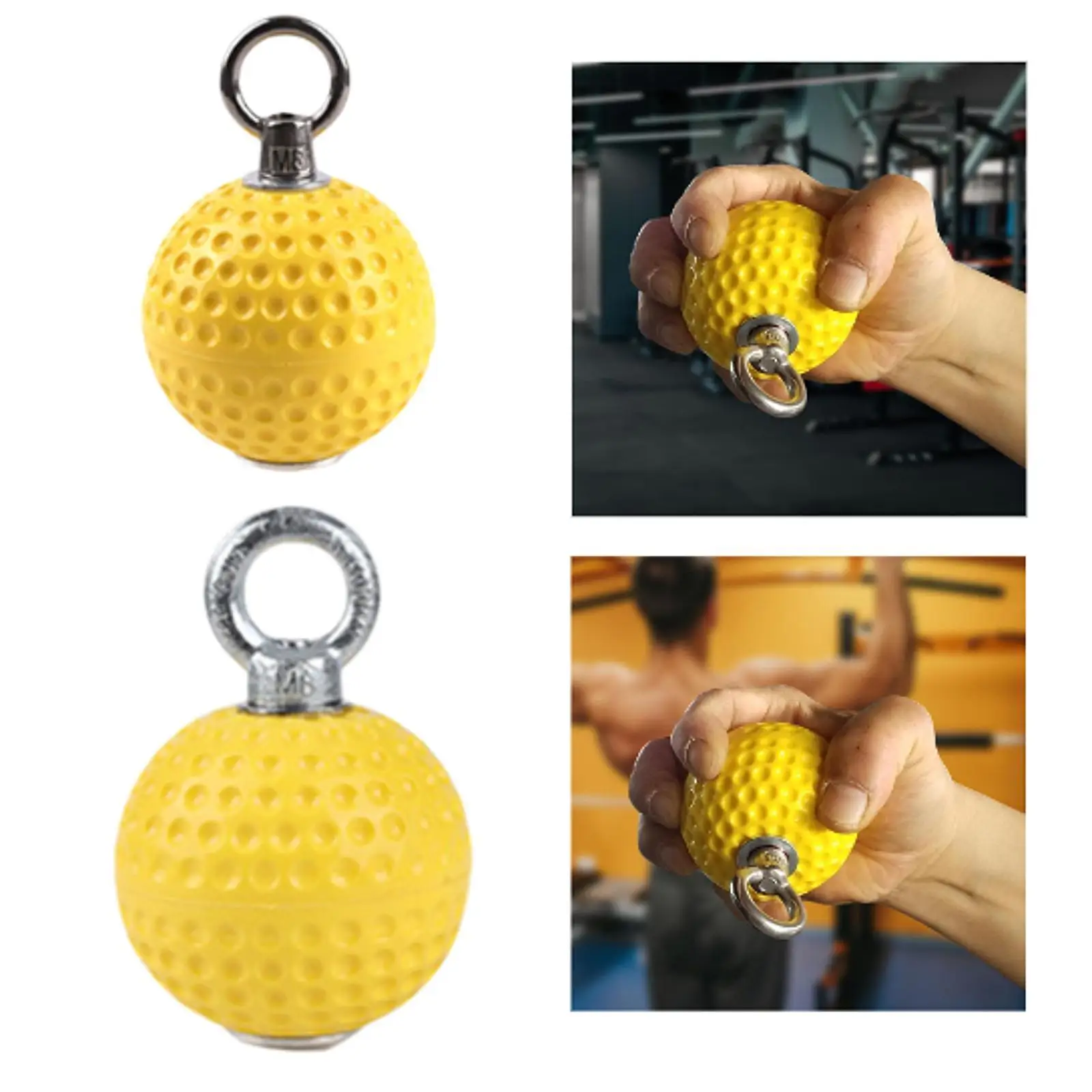 Pull up Ball Multipurpose Solid Non-slip Grab Bar Strength Exerciser for Kettlebells Forearm Back Muscles Bouldering Arm Biceps