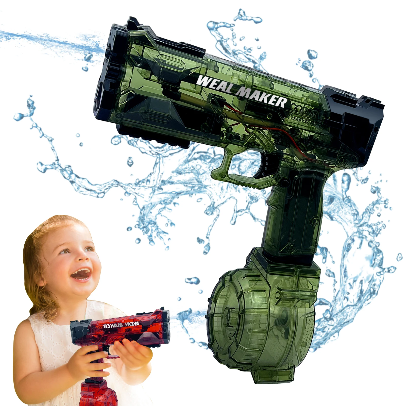 kr-upgrade-glock-transparency-electric-water-pistol-toys-automatic-squirt-water-gun-continuous-blaster-summer-pool-toys-for-kids