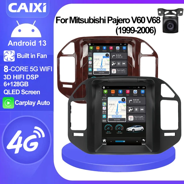 CAXI For Mitsubishi Pajero V60 V68 V73 1999-2006 Tesla Screen Car Android Multimedia Radio Stereo Carplay GPS Navigation 2 din