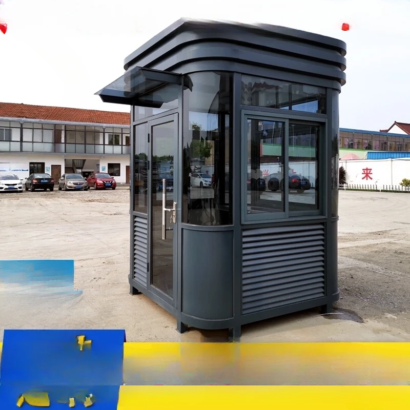 

Image duty room finished products stand guard outdoor cabin property charge guard parking lot movable steel structure sentry box