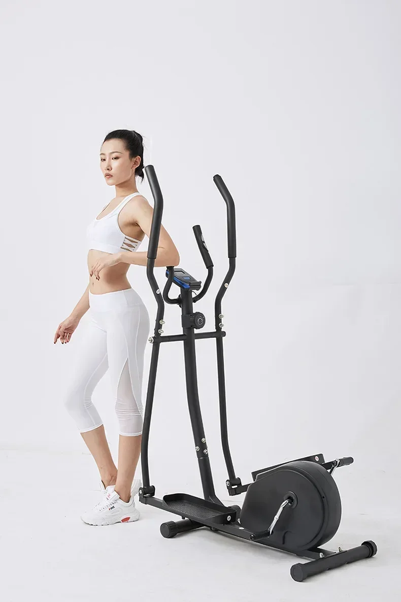 Home Gym 8 Gears Vertical Elliptical Trainer Magnetic Exercise Bike Elliptical Machine