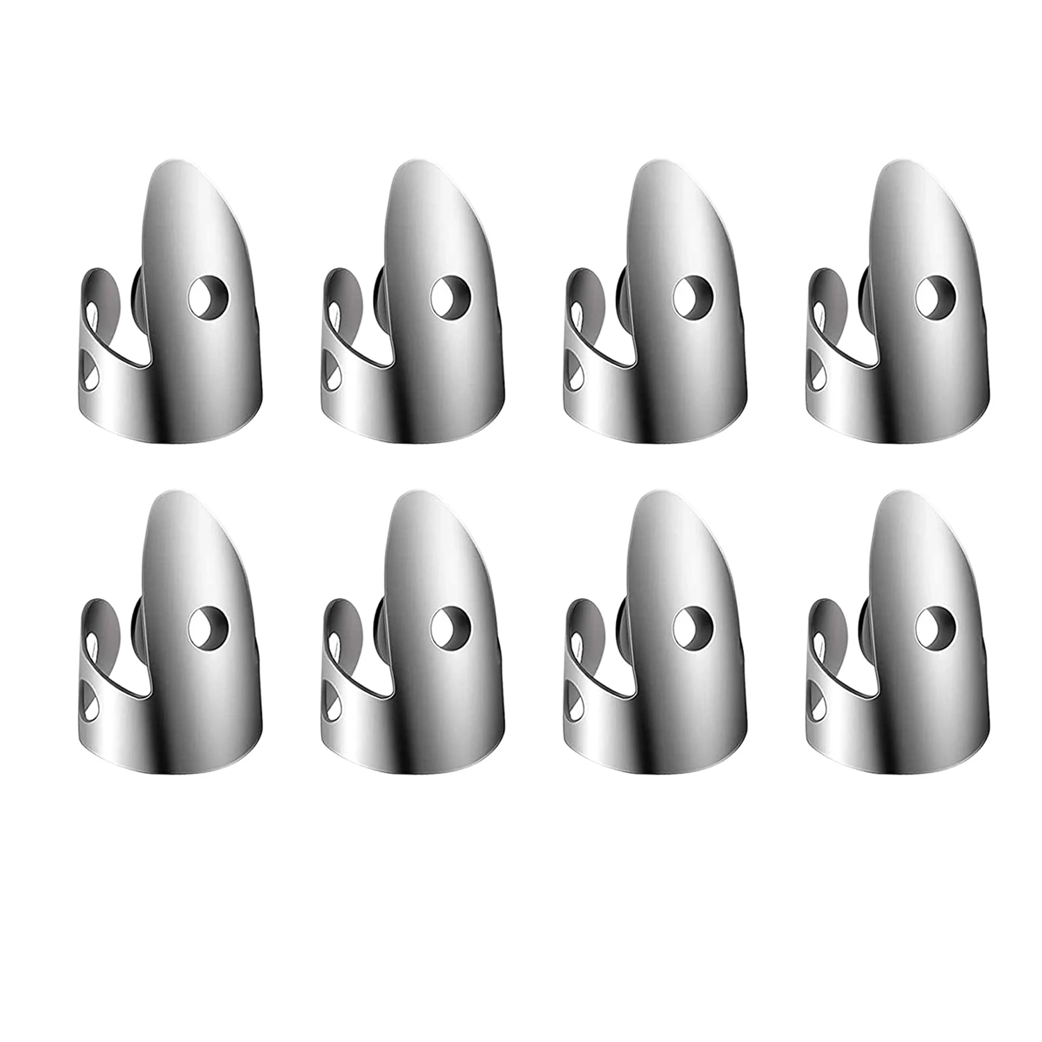 Adjustable Finger Thumb Picks Set 8Pcs Stainless Steel Finger Picks 4Pcs Plastic Thumb for Guitar Banjo