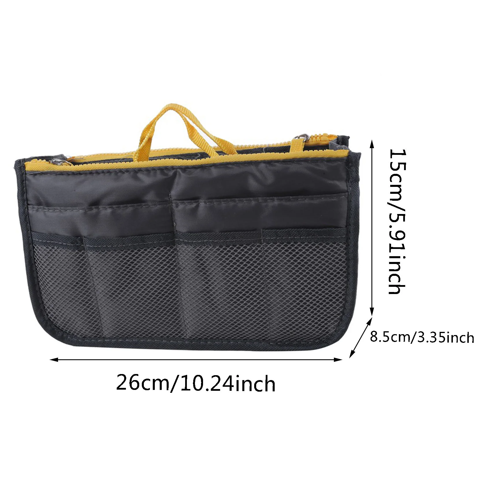 1 Stück tragbarer Geldbörsen-Organizer, multifunktionaler Taschen-Organizer für Damen, Make-up, Kosmetik, Reisetaschen – Detail 3