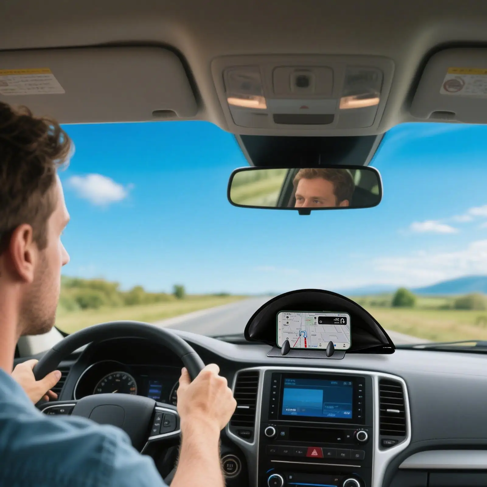 Foldable Anti-Glare Heat Resistant Car Phone Sun Shield