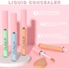 DUNUF Liquid Concealer Foundation Waterproof Cover Spot Acne Dark Circles Tinted Shades Concealer Even Skin Tone Face Makeup 2