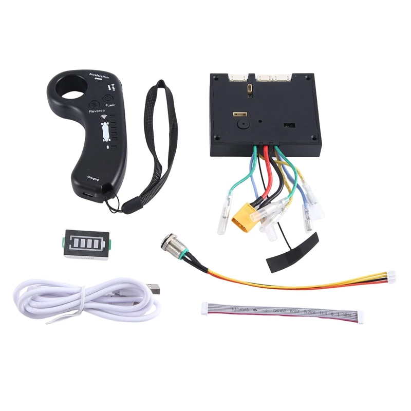 

Dual Drive Electric Skateboard Hub Motor Kits ESC And Remote Electric Skateboard Longboard Control Board(Control B) Durable