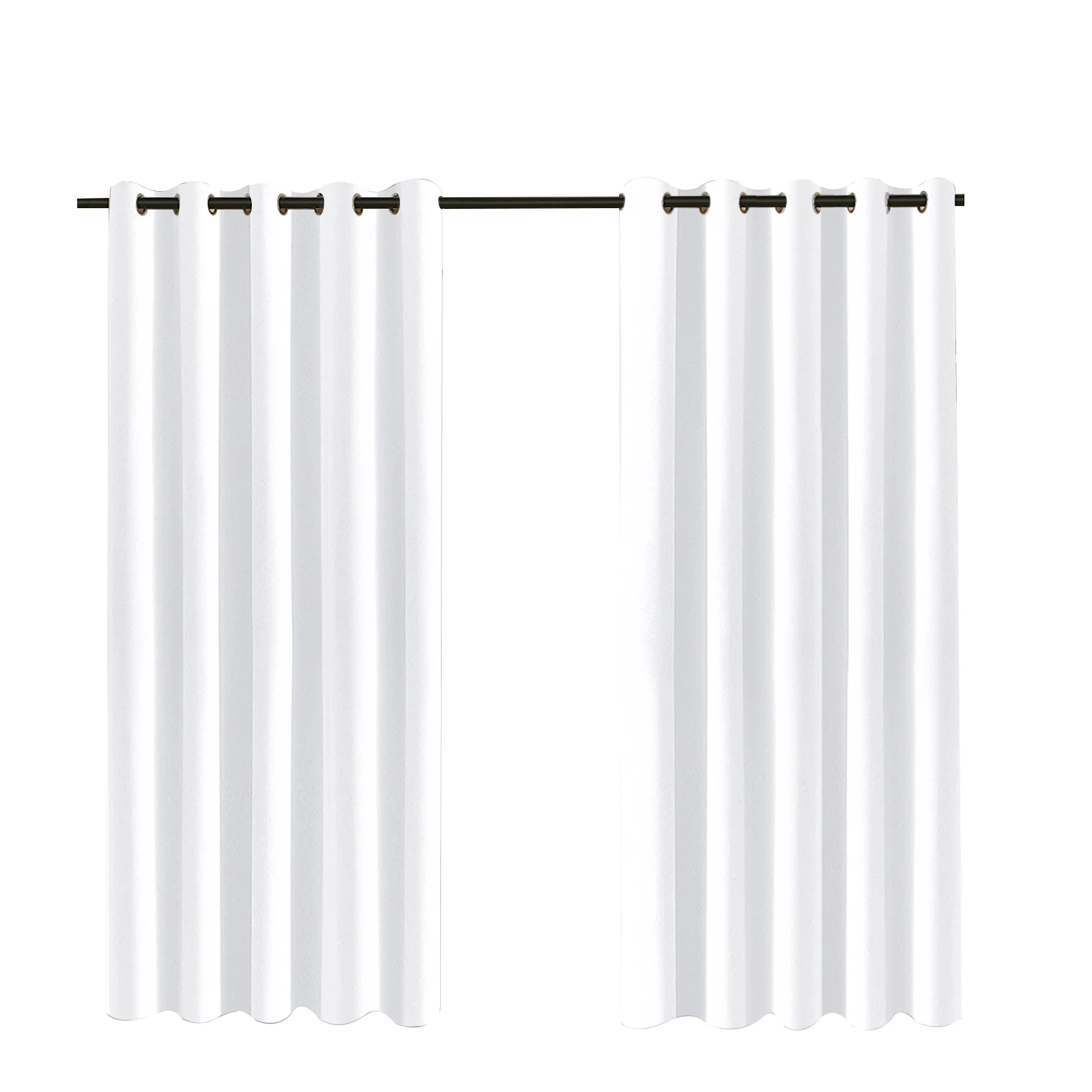 Large Patio Waterproof Curtain Outdoor Thermal Insulated Blackout Window Drapes Eyelets Garden Panels Curtains for Porch Pergola white curtains Curtains