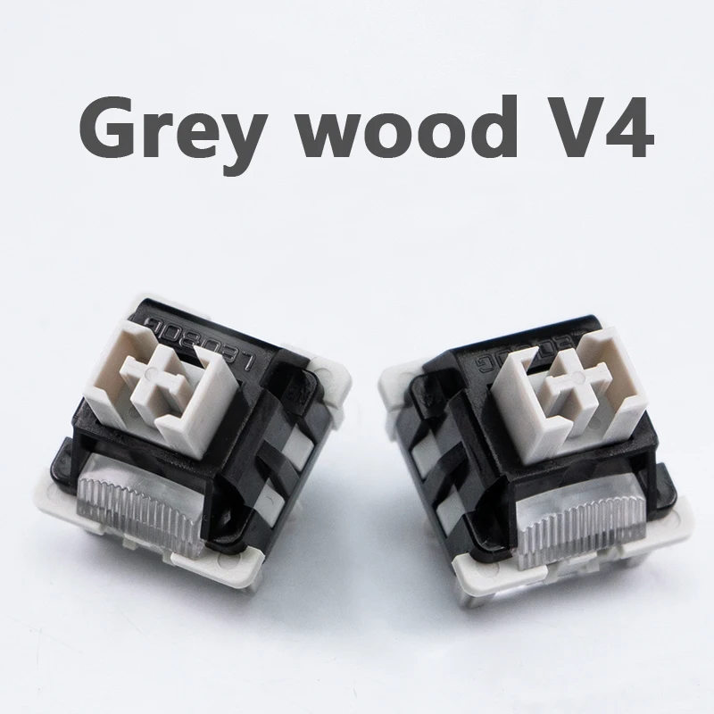 

Заводской линейный механический переключатель клавиатуры Grey wood V4 lockshaft HIFI sound для Маджонга
