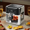 Air fryer, new small multi-functional household large-capacity visual integrated automatic electric oven, for French fries. 1