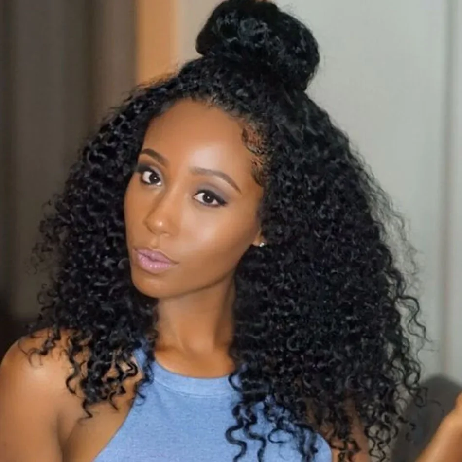 Short Kinky Curly Bob Frontal Wig 12A Malaysian Lace Front Human Hair Wigs Wet And Wavy Water Wave Bob Wig 13x4 Frontal Remy