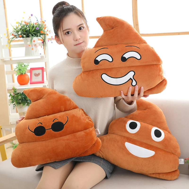 

20cm-45cm Funny Poop Plush Stuffed Doll Toy Backrest Christmas Cinnamoroll Birthday Halloween Children Gifts Strange poop Pillow