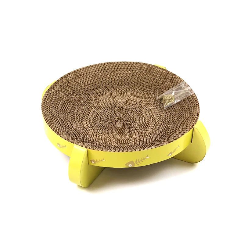 

Cat Scratcher Pad Bed for Indoor Cats, Scratching Post, 2 in 1 Corrugated Paper, Game Activity, Rest, Scratching Post, Activity
