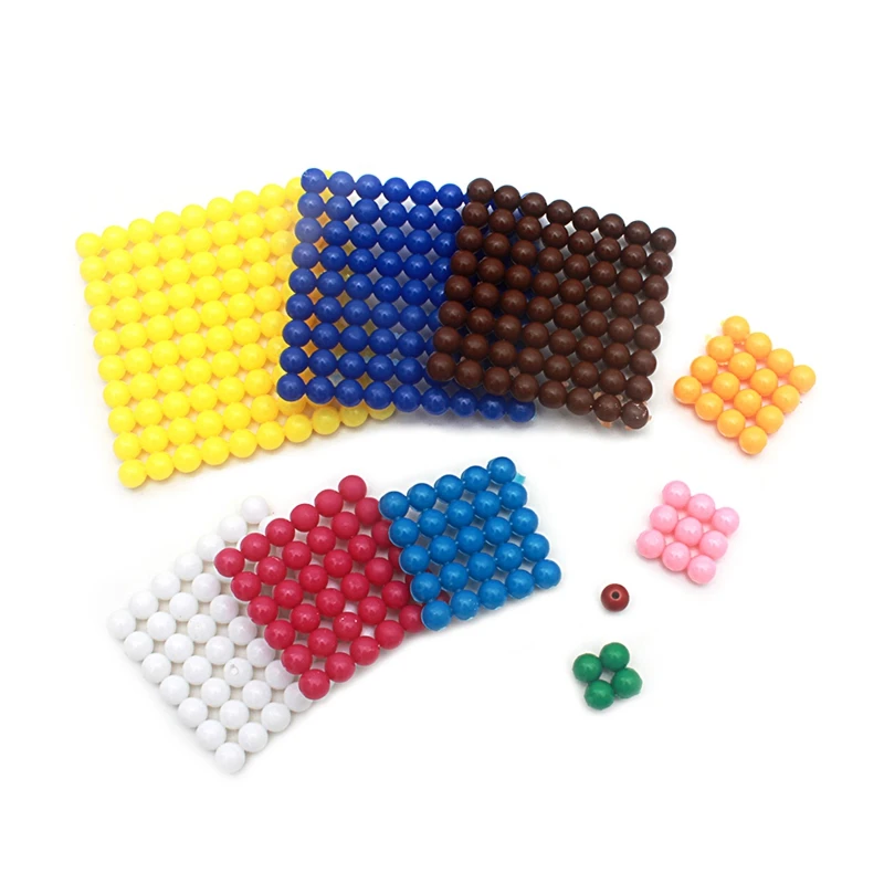 Baby Toy Montessori Colorful Beads Stair Math Toy Teaching Aids Square 1 to 10 Preschool Early Learning Kids Toys for Children