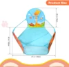 1.2M Cartoon Ball Pit Pool Portable Foldable Children Indoor Ocean Ball Pit Playpen Tent Outdoor Sports Educational Toy For Kids 6