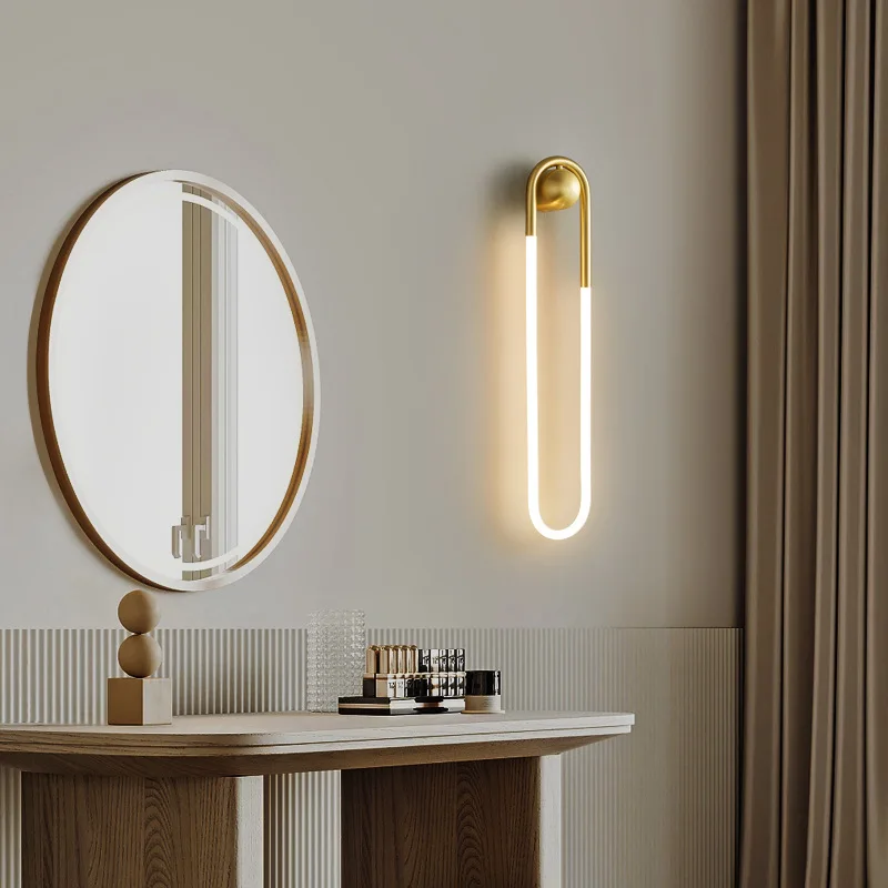 Wall Light U-Shaped Design Side View