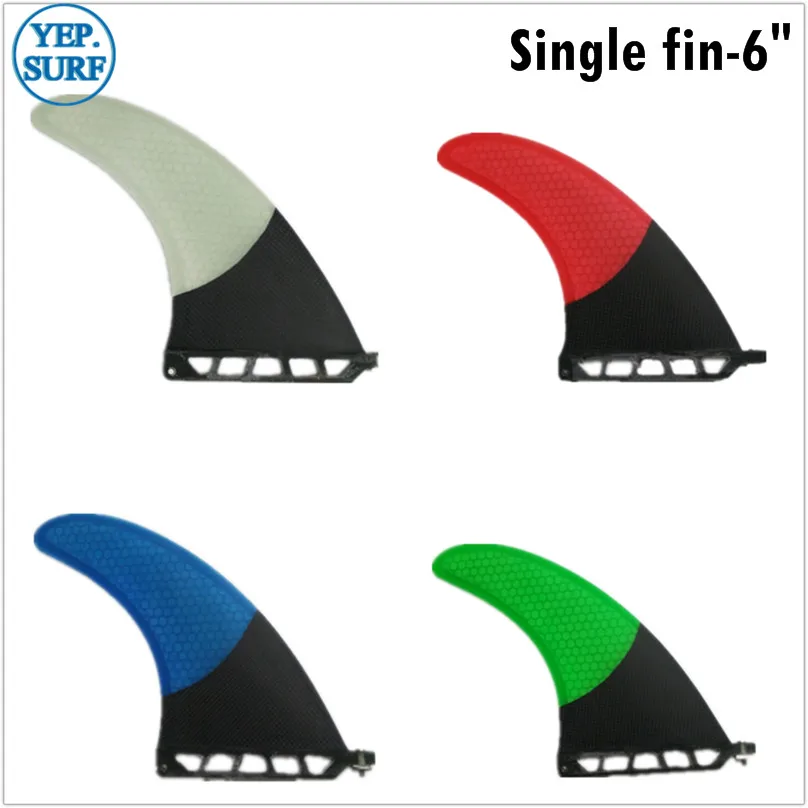 

Single Centre Fin 6 inch Paddle Board Surfboard Fin Honeycomb Carbon Stand Up Paddle Surf Accessories