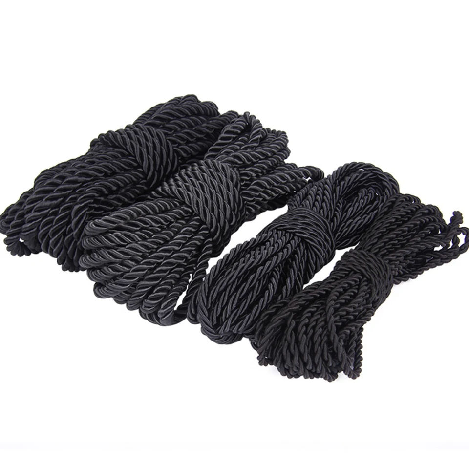 MECCANIXITY Garniture de cordon torsadé, 5 verges 4mm ficelle tressée à