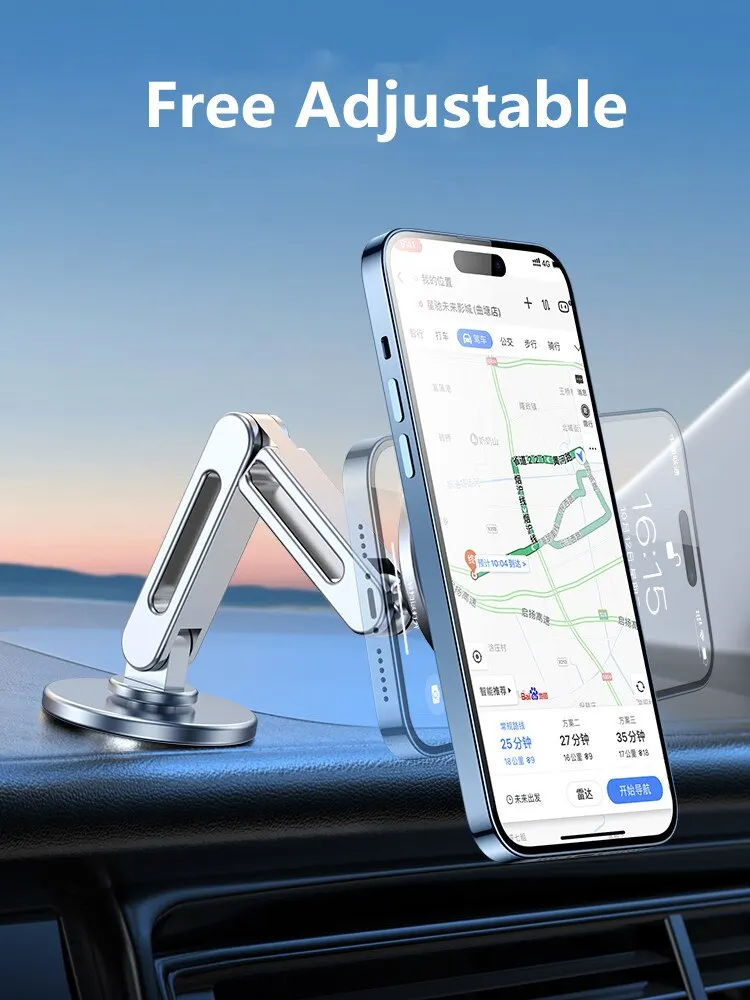 Magnetic Car Phone Holder Stand – Universal Smartphone GPS Mount
