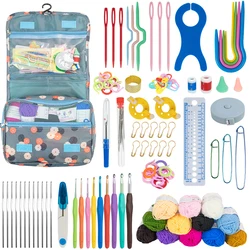 Ergonomic Crochet Hook Set with Accessories and Storage Bag (Luxury Set)