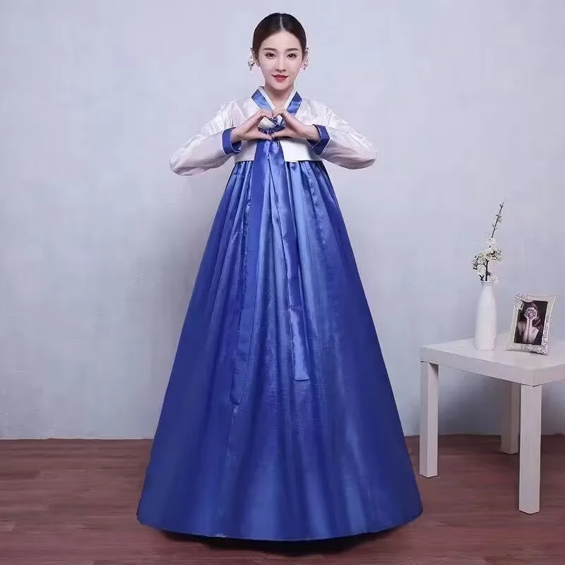 Female Traditional Hanbok Korean Dress Lady Palace Korea Wedding Dance Costume Hanbok Women Oriantal Dance Costume For Stage