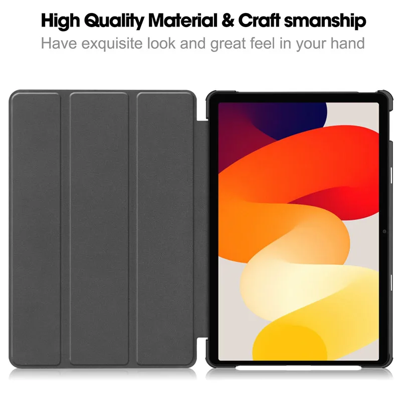 Estojo de Couro Tri-dobrável com Suporte Pintado Capa Inteligente para Xiaomi Redmi Pad se 11 2023 - Imagem 3