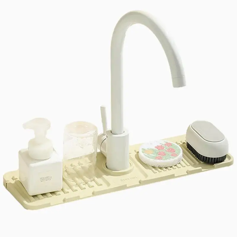 

Kitchen Sink Splash Guard Foldable Silicone Water Guard For Kitchen Sink And Faucet Kitchen Sink Accessories To Prevent