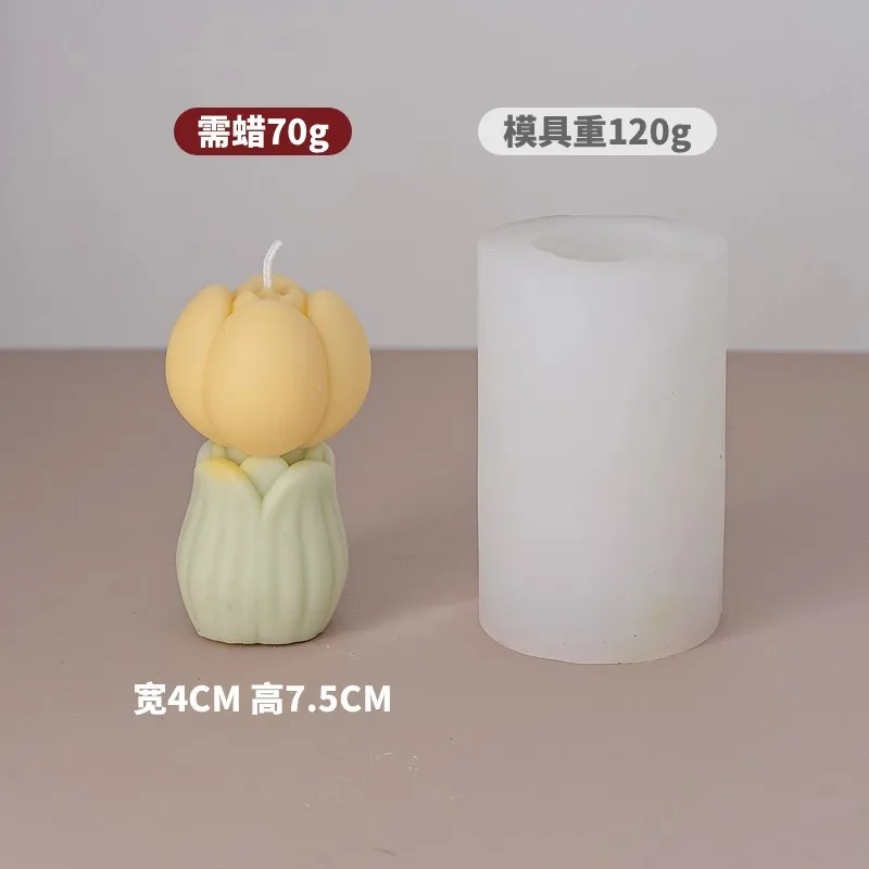 Tulip Silicone Mold Valentine's Day Handmade Candle Molds for Candle Making silicone mold silicone candle mold aromatherapy candle mold silicone candle molds candle mold